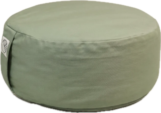 Ash green meditation zafu cushion
